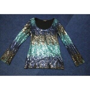 Karen Kane Sequence Long Sleeve Blouse NWOT  Medium